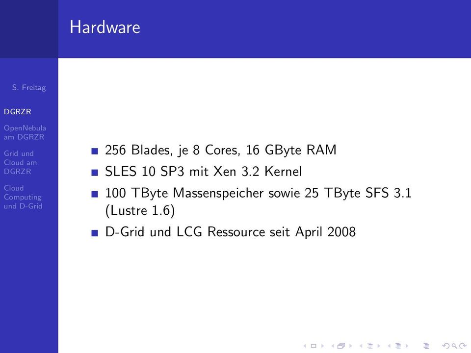 2 Kernel 100 TByte Massenspeicher sowie 25