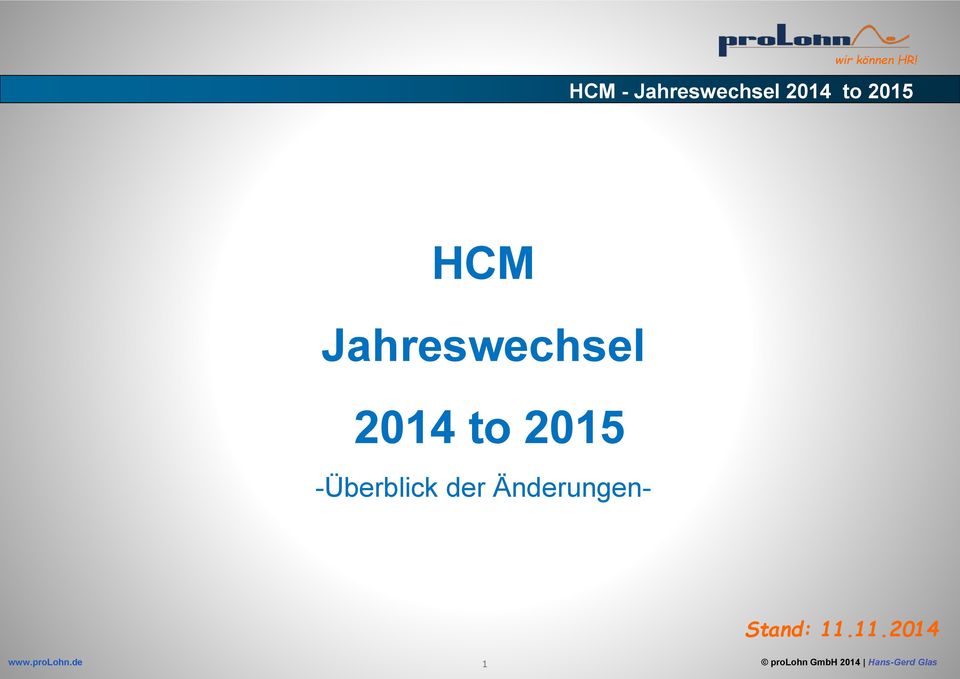 to 2015 -Überblick der