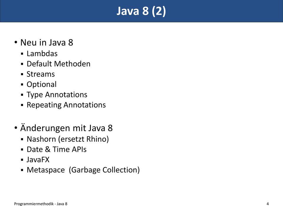 Annotations Änderungen mit Java 8 Nashorn (ersetzt