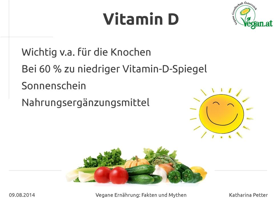 niedriger Vitamin-D-Spiegel