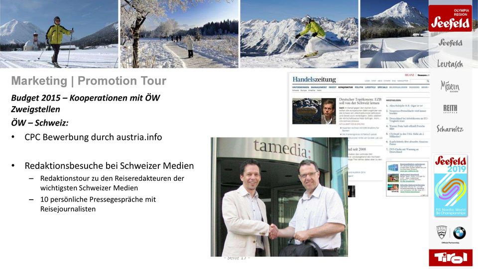 info Redaktionsbesuche bei Schweizer Medien Redaktionstour zu den