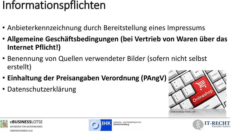 ) Benennung von Quellen verwendeter Bilder (sofern nicht selbst erstellt)