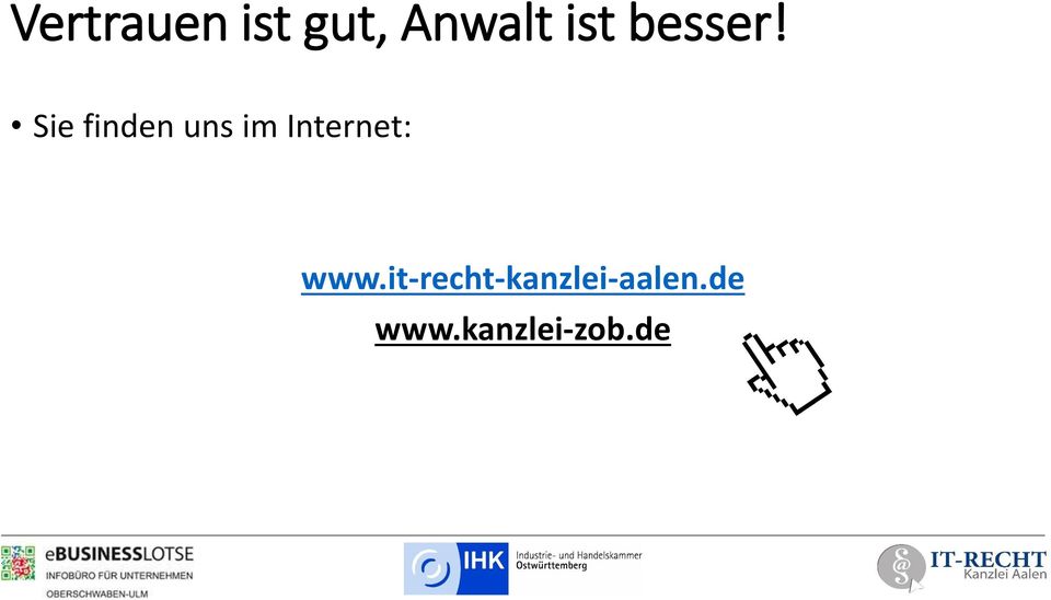 Sie finden uns im Internet: