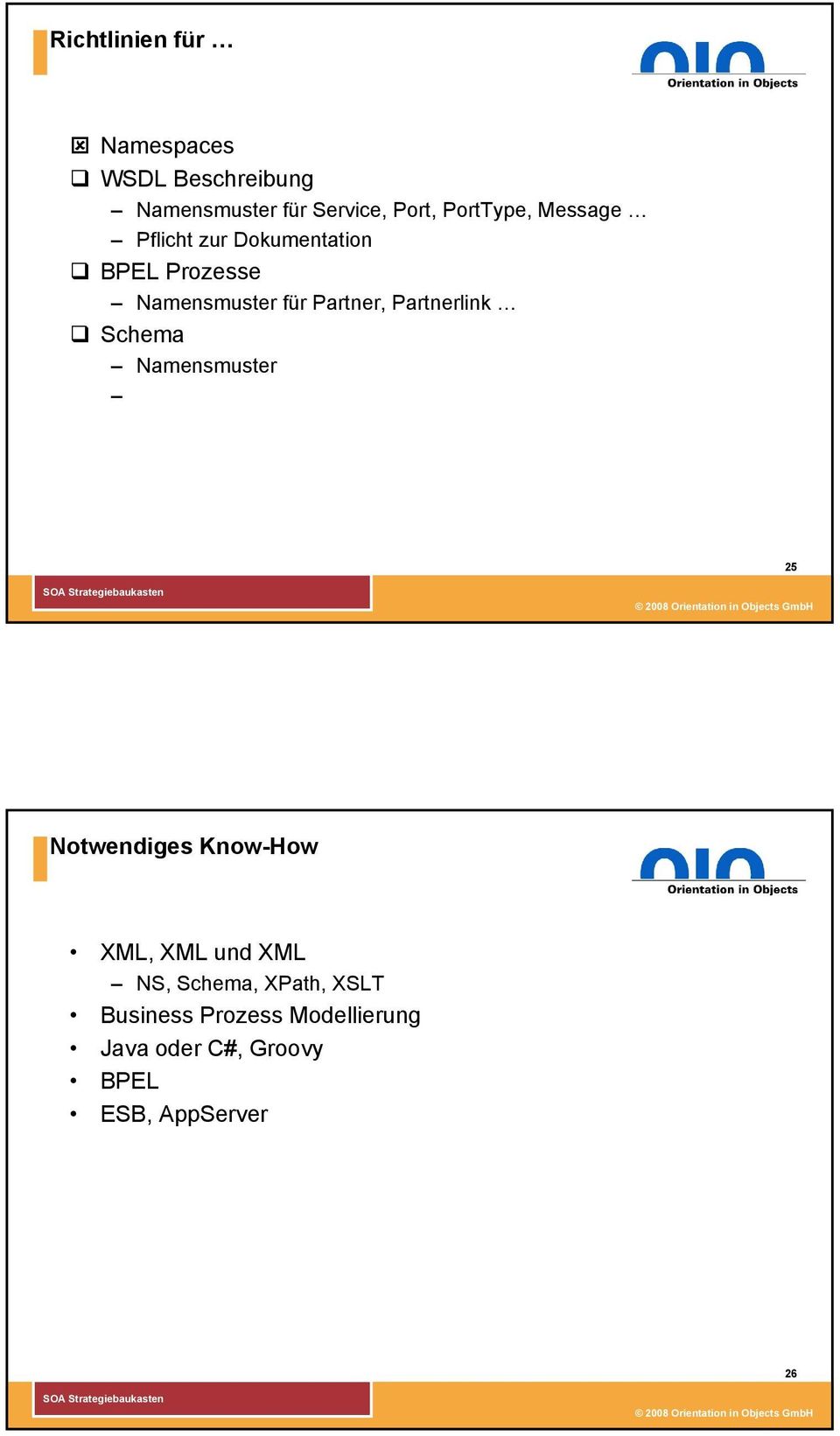 Partner, Partnerlink Schema Namensmuster 25 Notwendiges Know-How XML, XML und XML