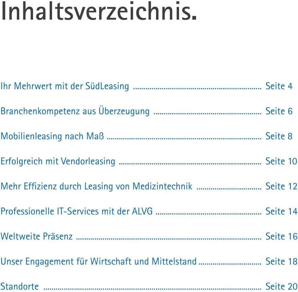 .. Seite 10 Mehr Effizienz durch Leasing von Medizintechnik.