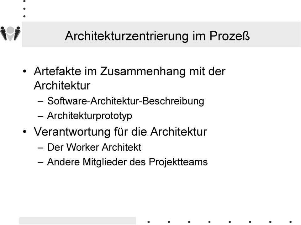Software-Architektur-Beschreibung Architekturprototyp