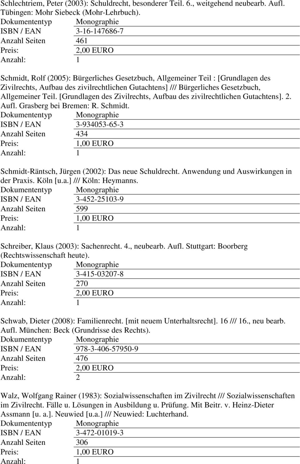 Gesetzbuch, Allgemeiner Teil. [Grundlagen des Zivilrechts, Aufbau des zivilrechtlichen Gutachtens]. 2. Aufl. Grasberg bei Bremen: R. Schmidt.