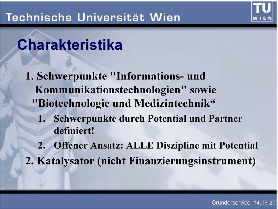 "Biotechnologie und Medizintechnik 1.