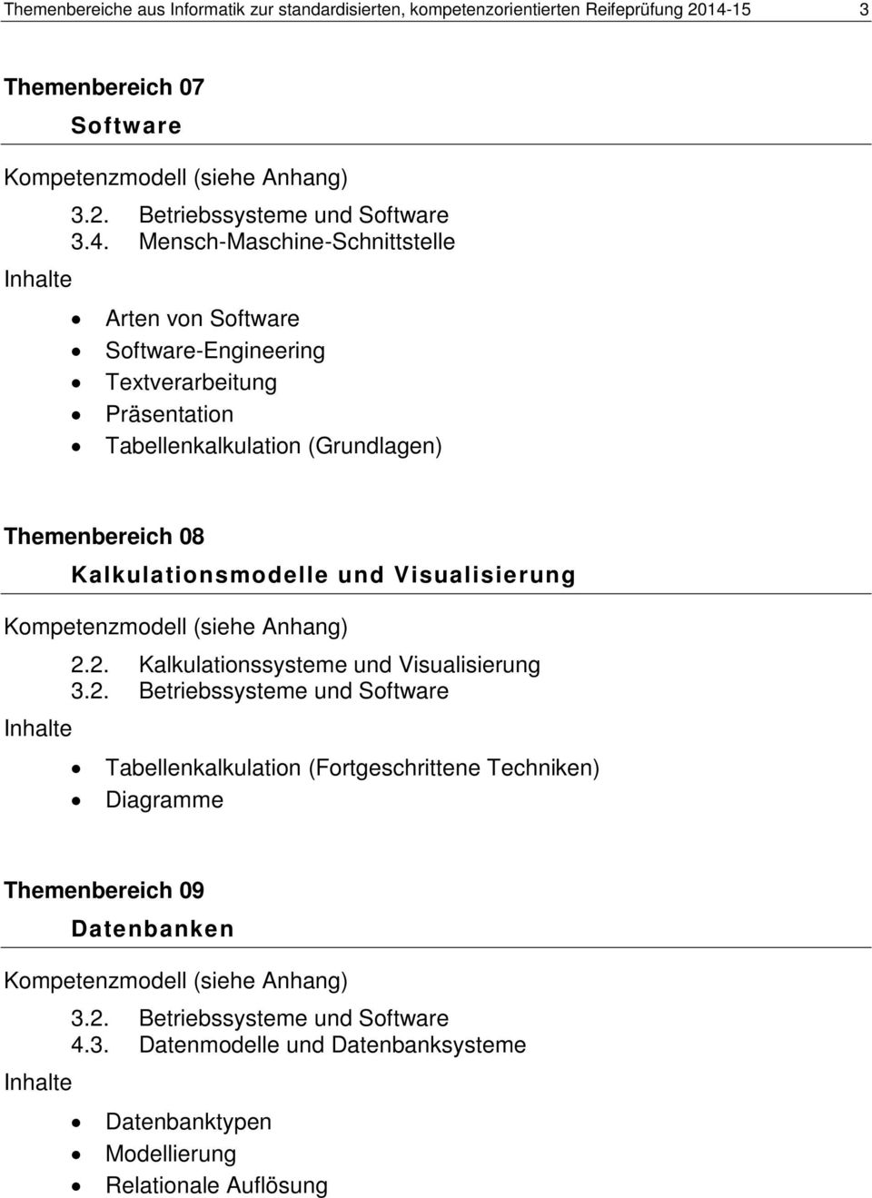 Mensch-Maschine-Schnittstelle Arten von Software Software-Engineering Textverarbeitung Präsentation Tabellenkalkulation (Grundlagen)