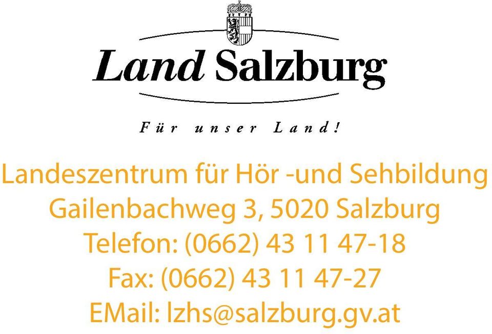 Salzburg Telefon: (0662) 43 11 47-18