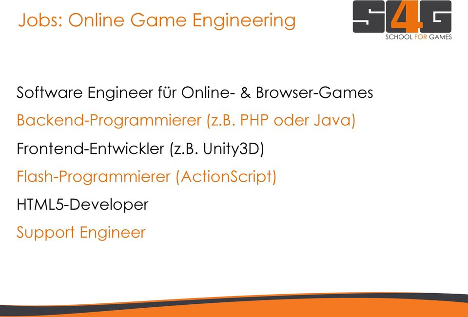 PHP oder Java) Frontend-Entwickler (z.b.