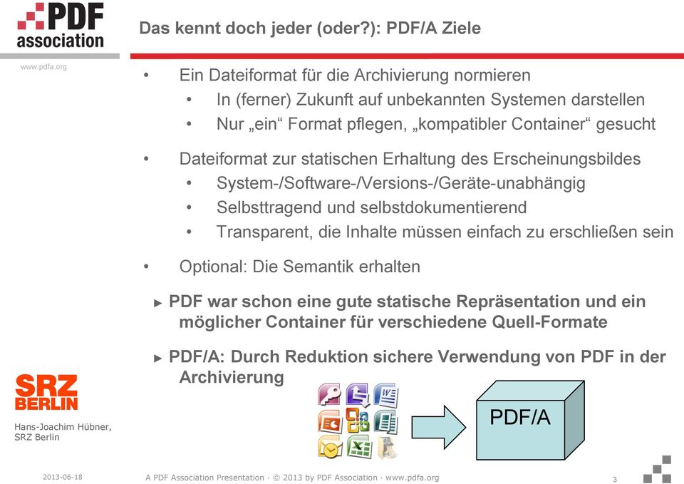 Container gesucht Dateiformat zur statischen Erhaltung des Erscheinungsbildes System-/Software-/Versions-/Geräte-unabhängig Selbsttragend und