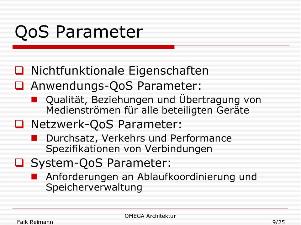 Netzwerk-QoS Parameter: Durchsatz, Verkehrs und Performance Spezifikationen von
