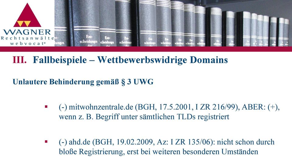 Begriff unter sämtlichen TLDs registriert (-) ahd.de (BGH, 19.02.