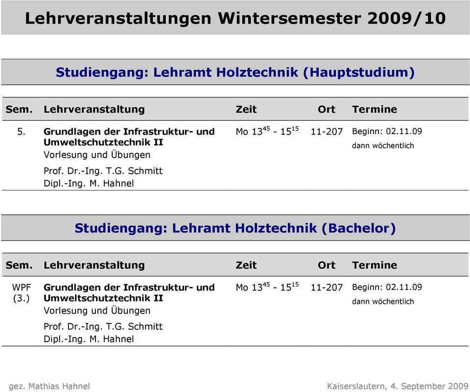 Lehramt Holztechnik (Bachelor) (3.