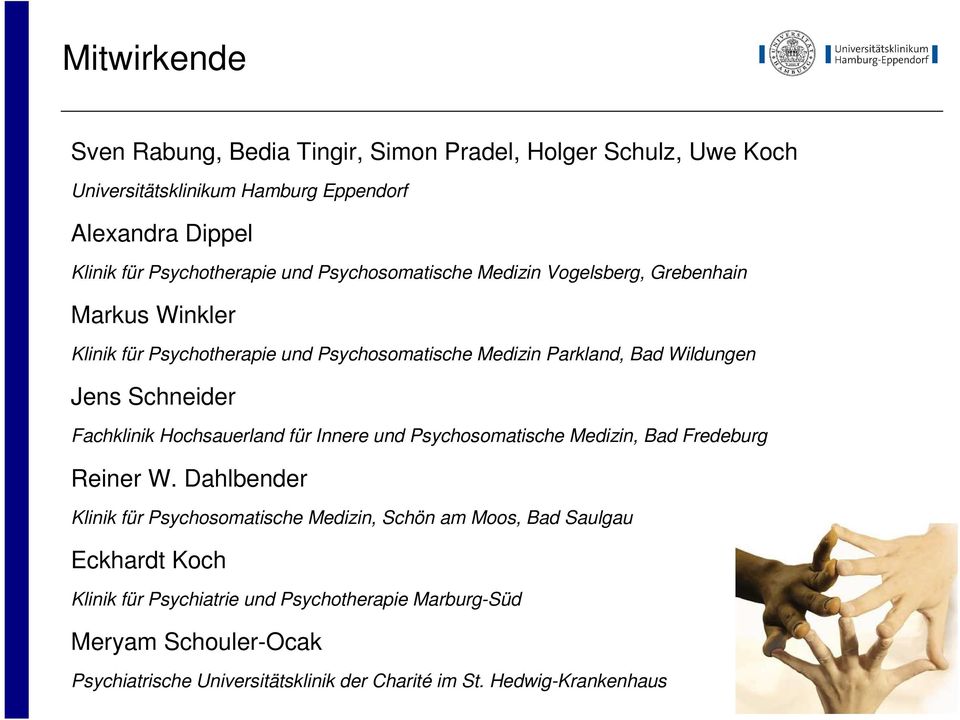 Fachklinik Hochsauerland für Innere und Psychosomatische Medizin, Bad Fredeburg Reiner W.