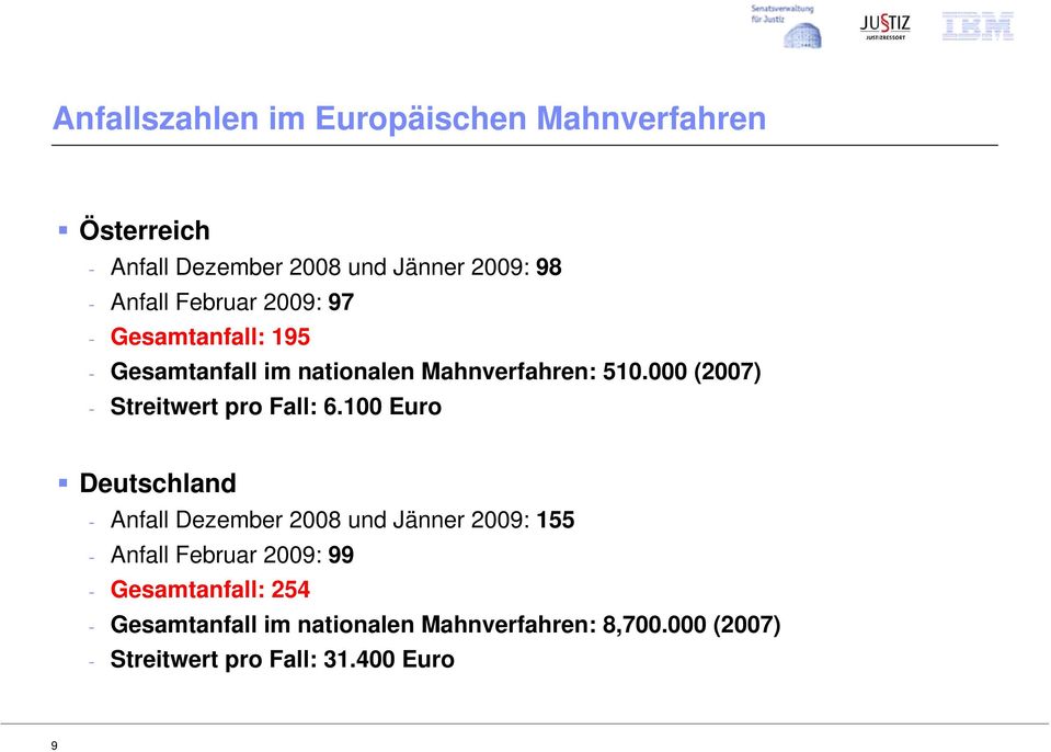 000 (2007) - Streitwert pro Fall: 6.