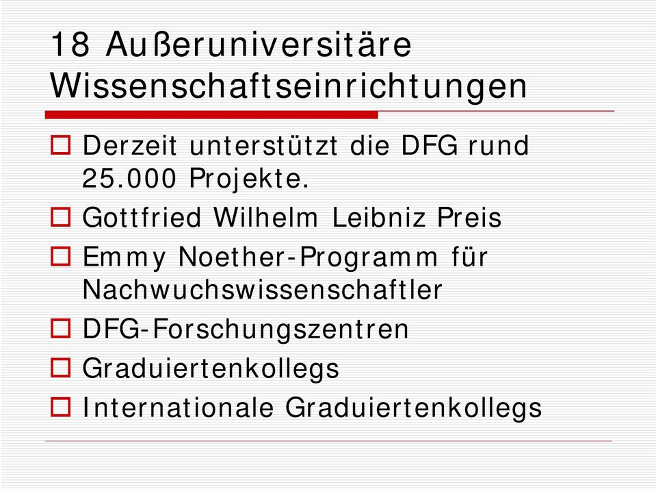 Gottfried Wilhelm Leibniz Preis Emmy Noether-Programm