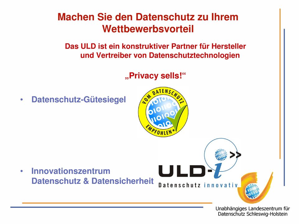 Vertreiber von Datenschutztechnologien Privacy sells!