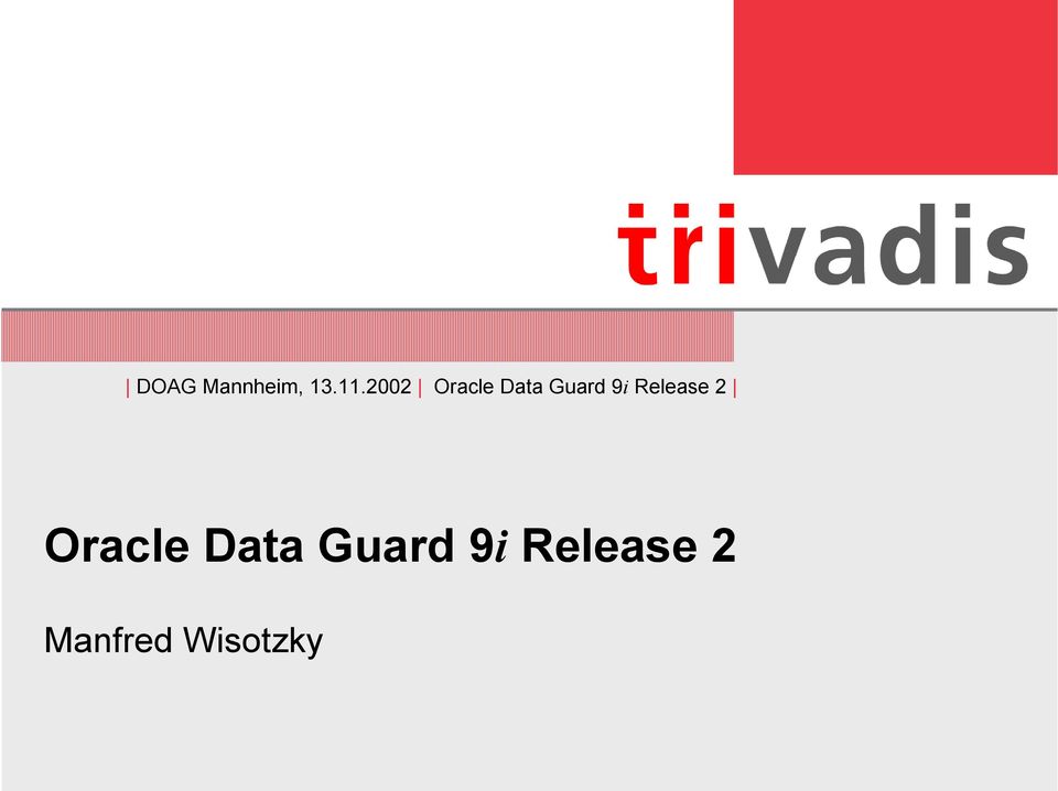 Release 2 Oracle Data