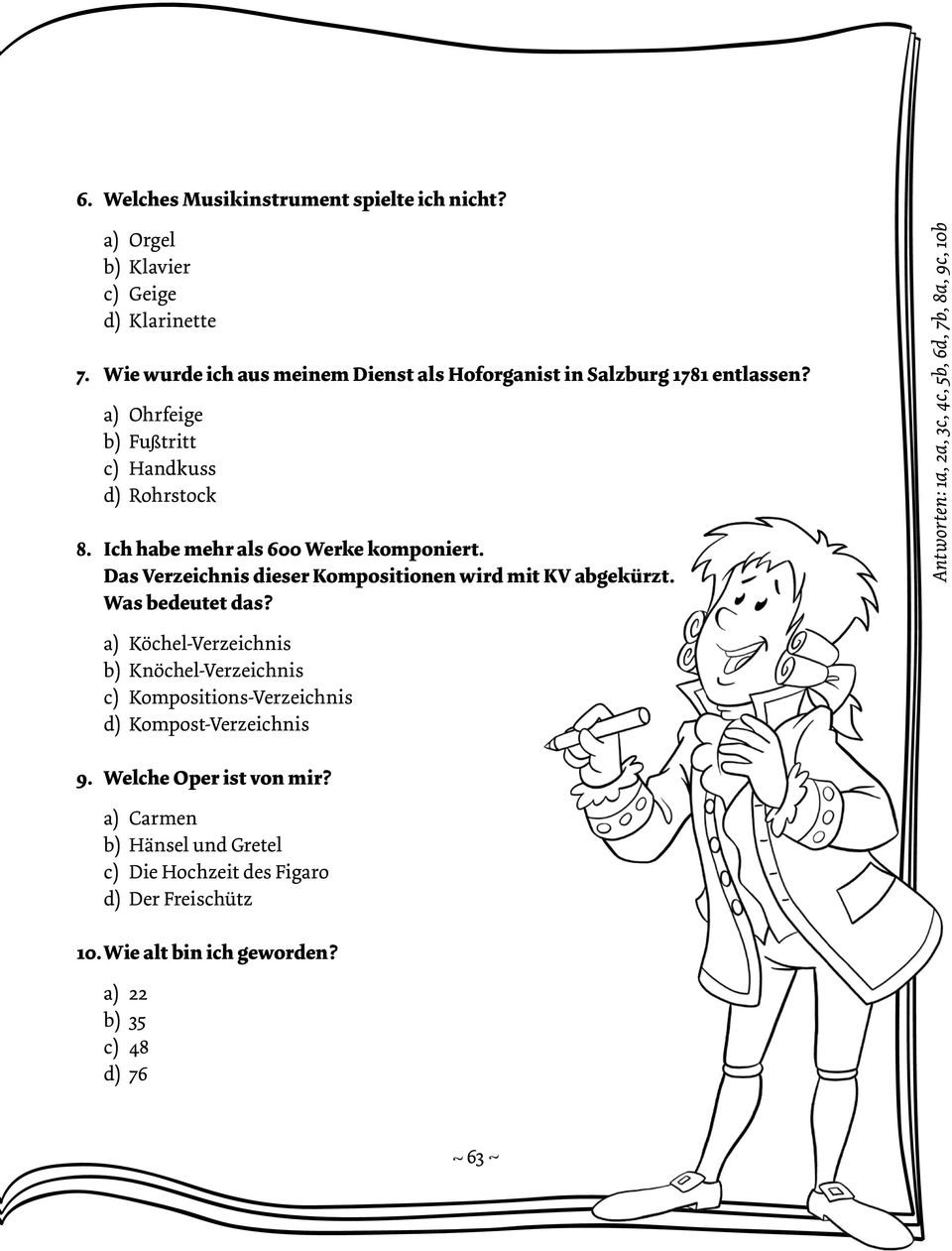 Ich habe mehr als 600 Werke komponiert. Das Verzeichnis dieser Kompositionen wird mit KV abgekürzt. Was bedeutet das?