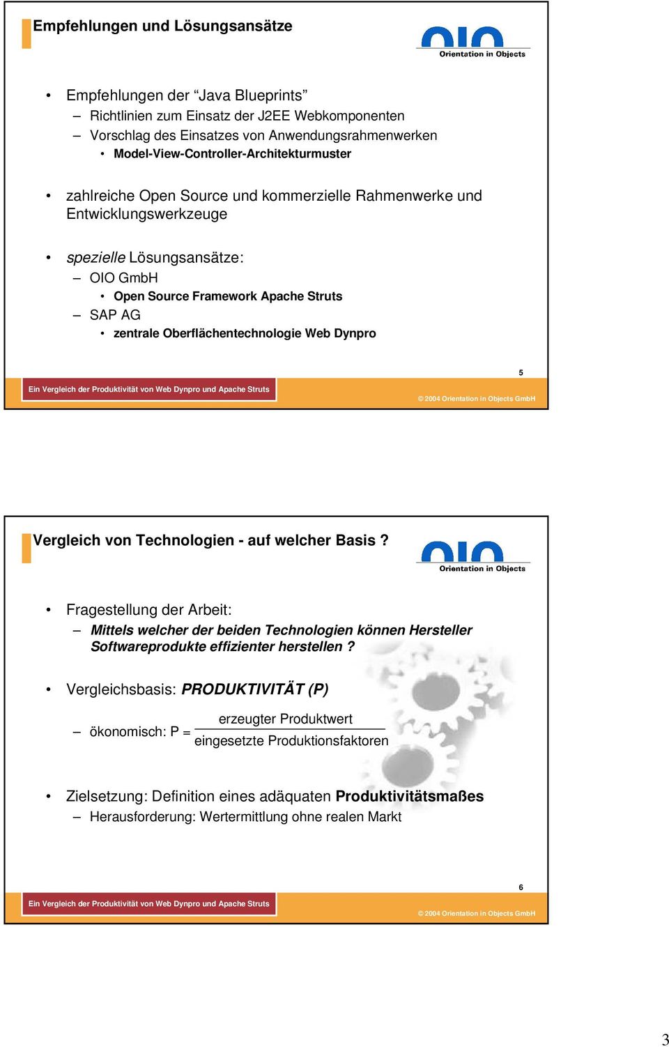 zentrale Oberflächentechnologie Web Dynpro 5 Vergleich von Technologien - auf welcher Basis?