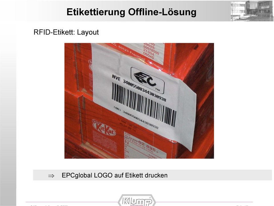RFID-Etikett: Layout
