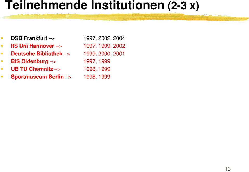 IfS Uni Hannover > 1997, 1999, 2002!