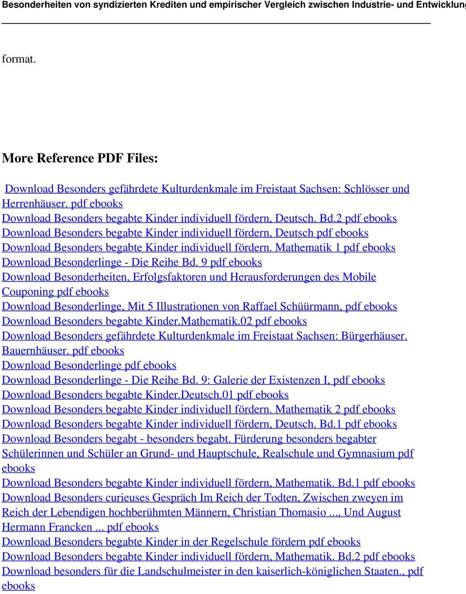 2 pdf ebooks Download Besonders begabte Kinder individuell fördern, Deutsch pdf ebooks Download Besonders begabte Kinder individuell fördern.