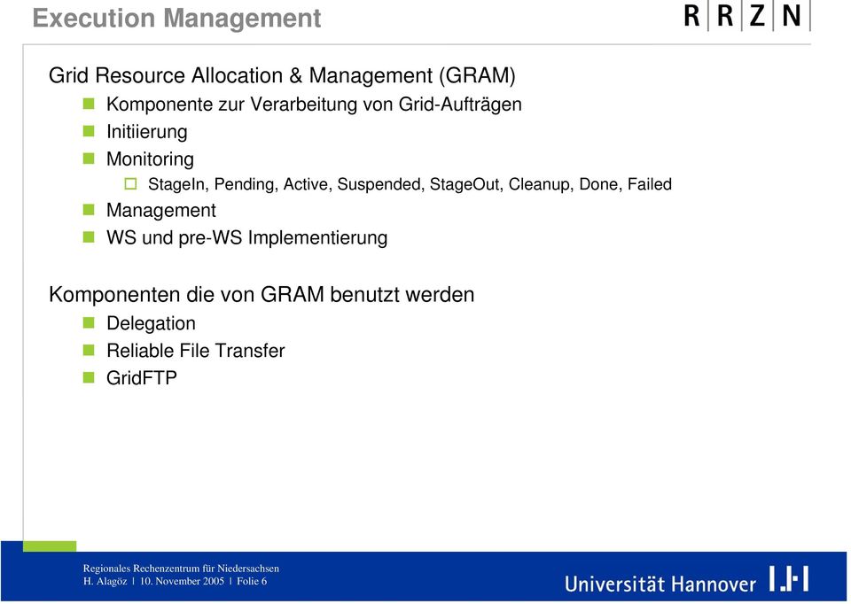 Suspended, StageOut, Cleanup, Done, Failed Management WS und pre-ws Implementierung