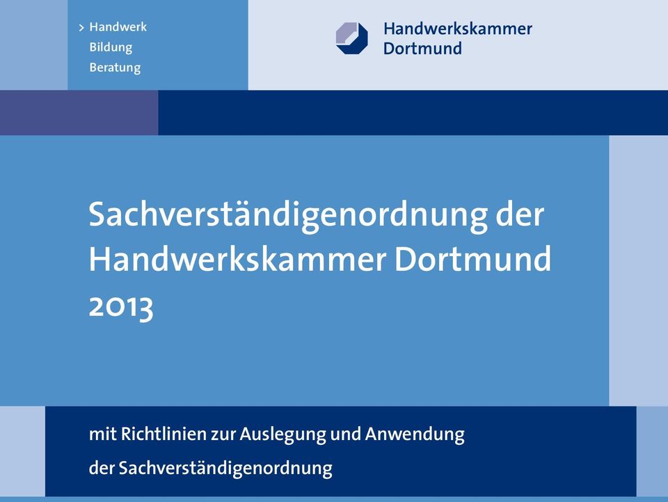 Handwerkskammer Dortmund 2013 mit