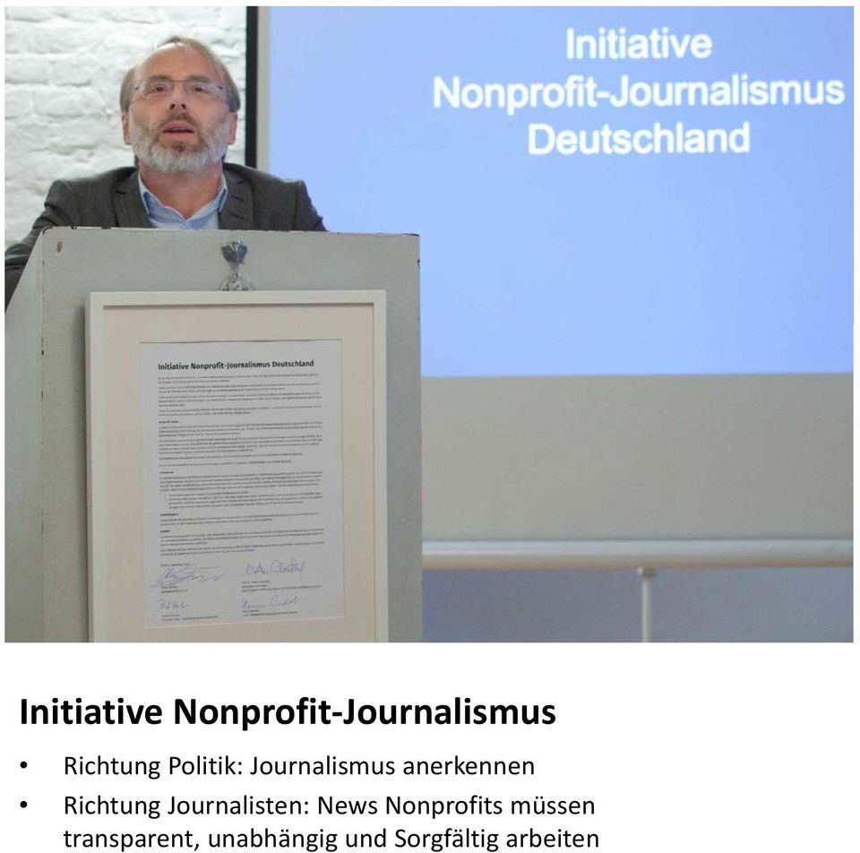 Journalisten: News Nonprofits müssen