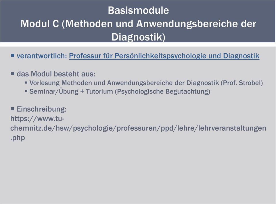 Anwendungsbereiche der Diagnostik (Prof.