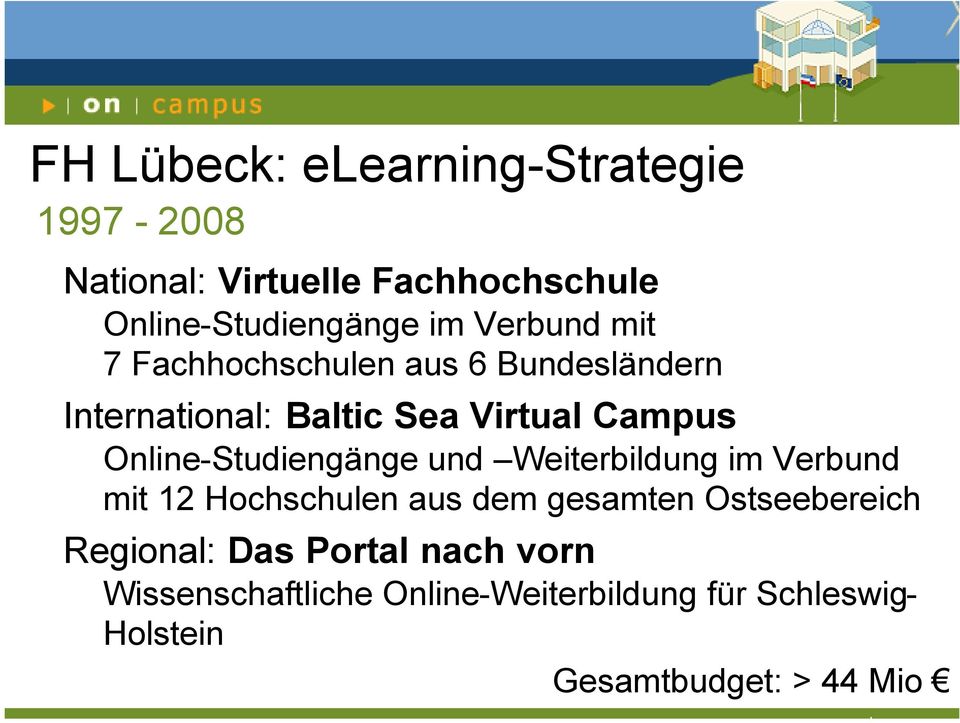 Online-Studiengänge und Weiterbildung im Verbund mit 12 Hochschulen aus dem gesamten Ostseebereich