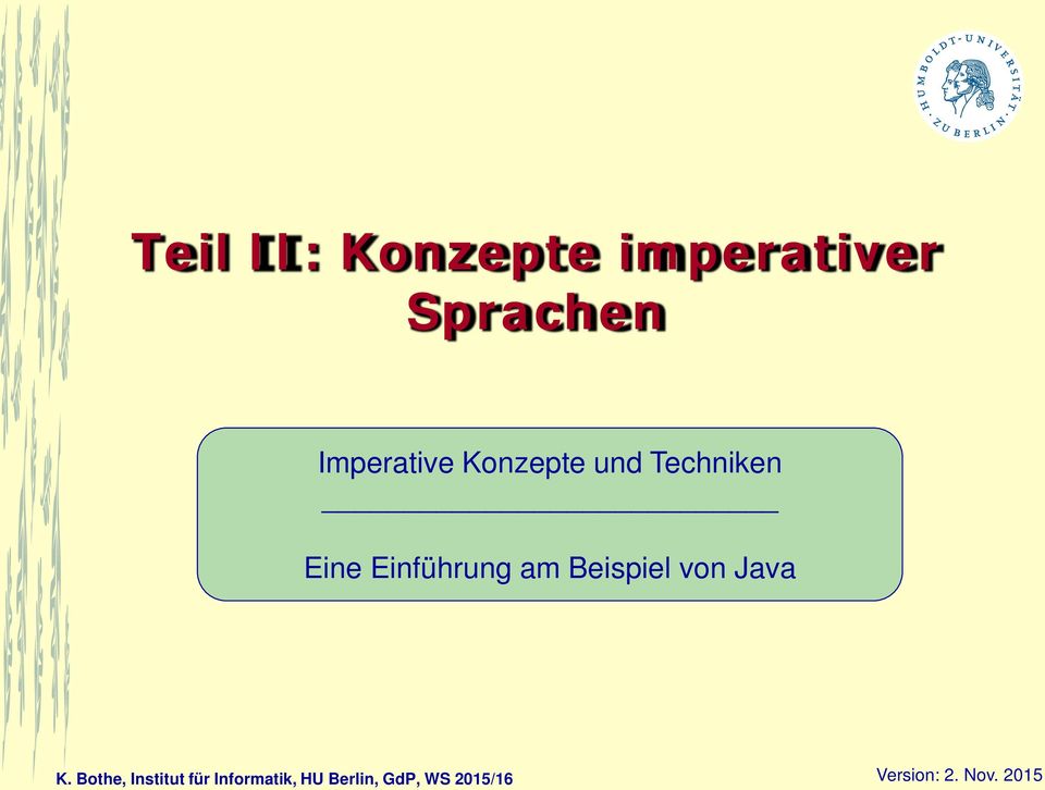 Einführung am Beispiel von Java K.