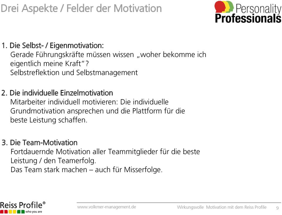 Selbstreflektion und Selbstmanagement 2.