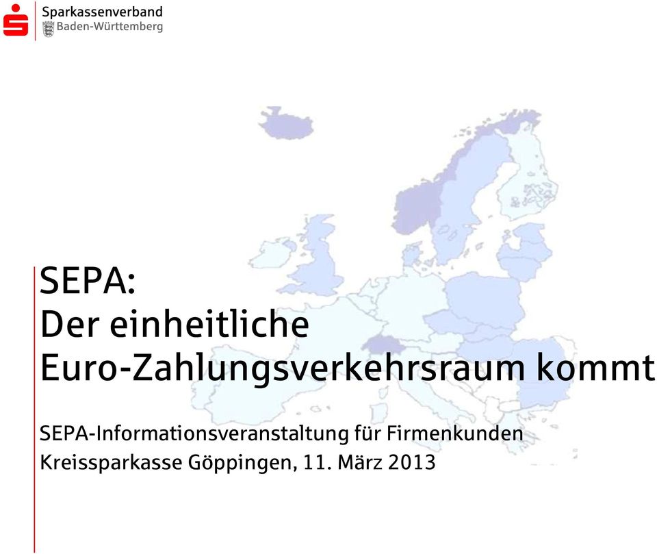 SEPA-Informationsveranstaltung für