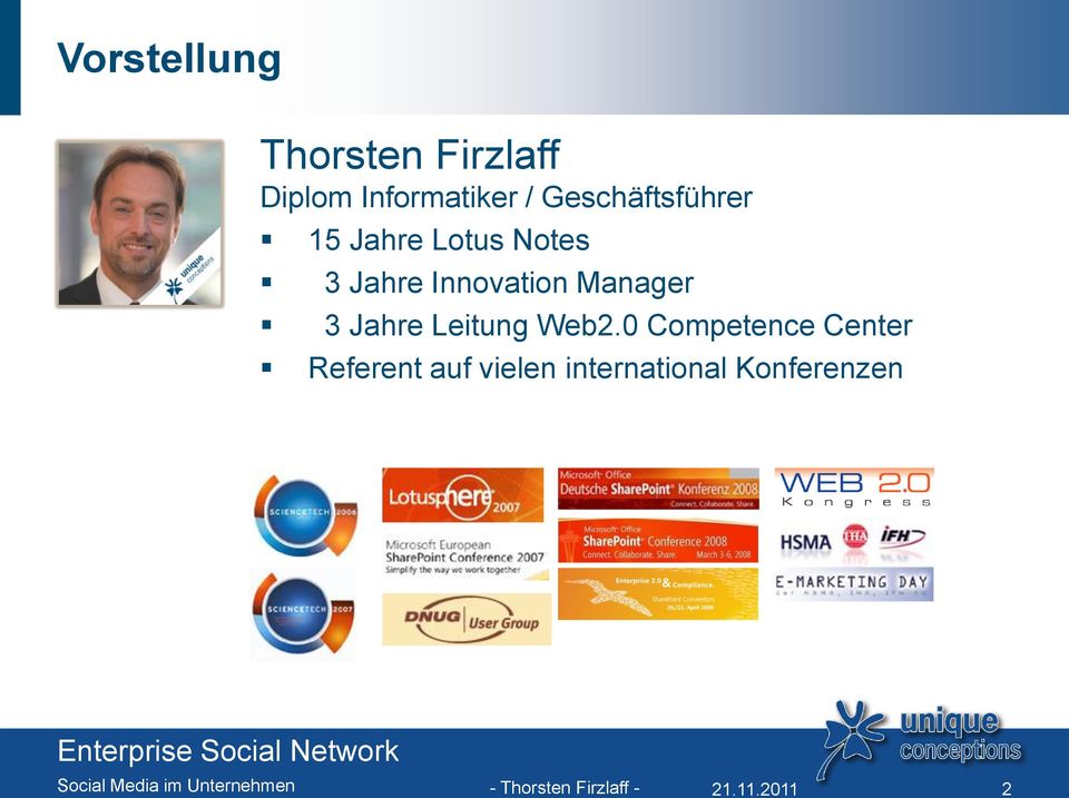 Innovation Manager 3 Jahre Leitung Web2.