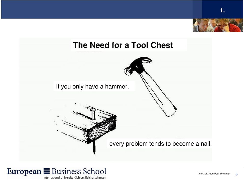 a hammer, every problem