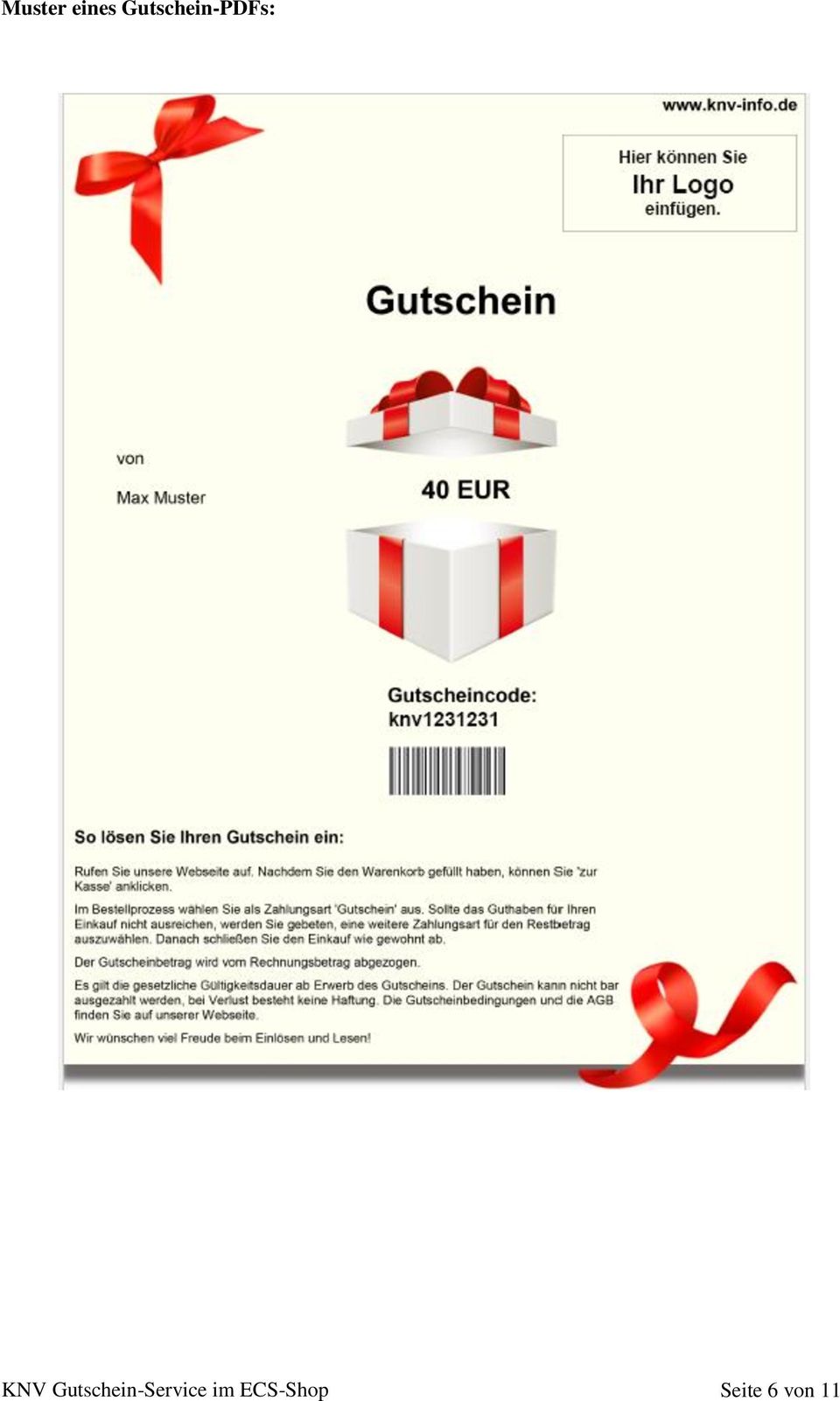 Gutschein-Service