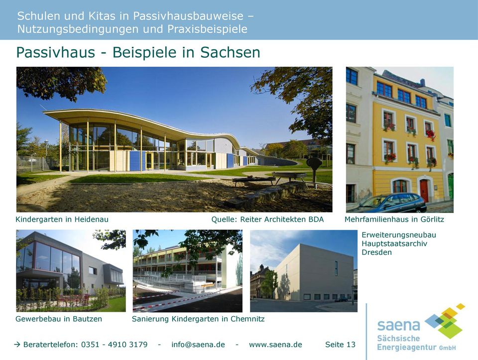 Hauptstaatsarchiv Dresden Gewerbebau in Bautzen Sanierung Kindergarten