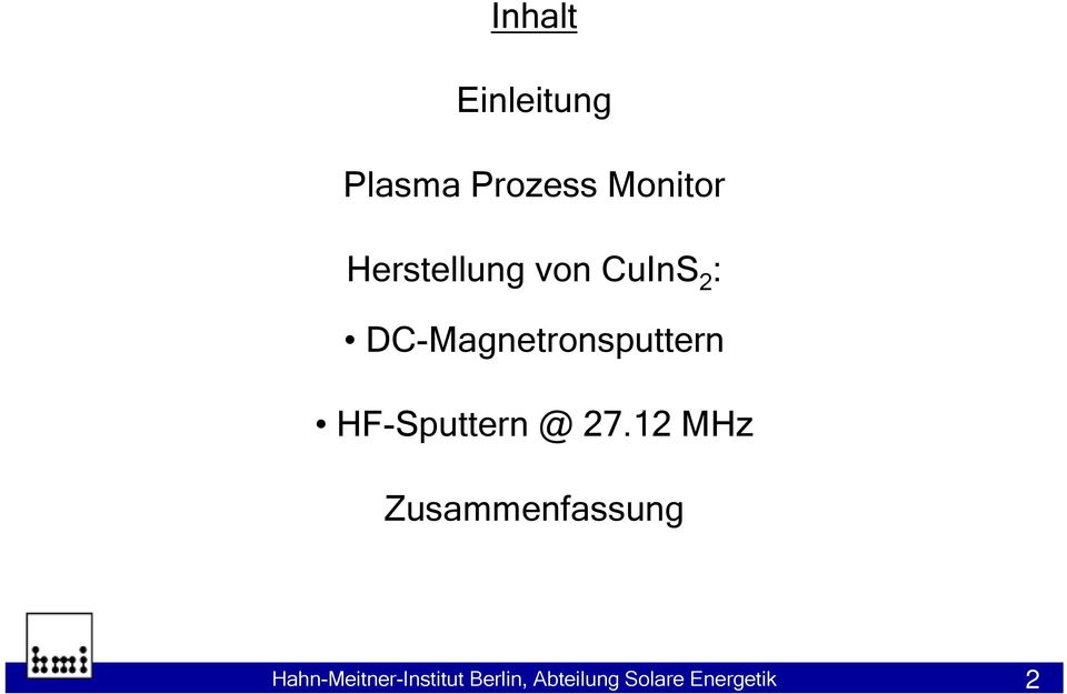 HFSputtern @ 7.