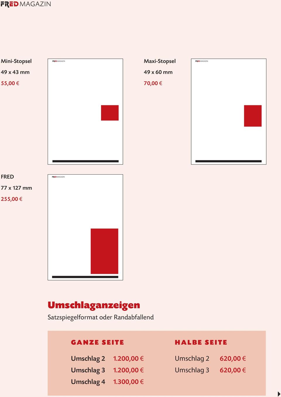 Randabfallend Ganze Seite Halbe Seite Umschlag 2 1.