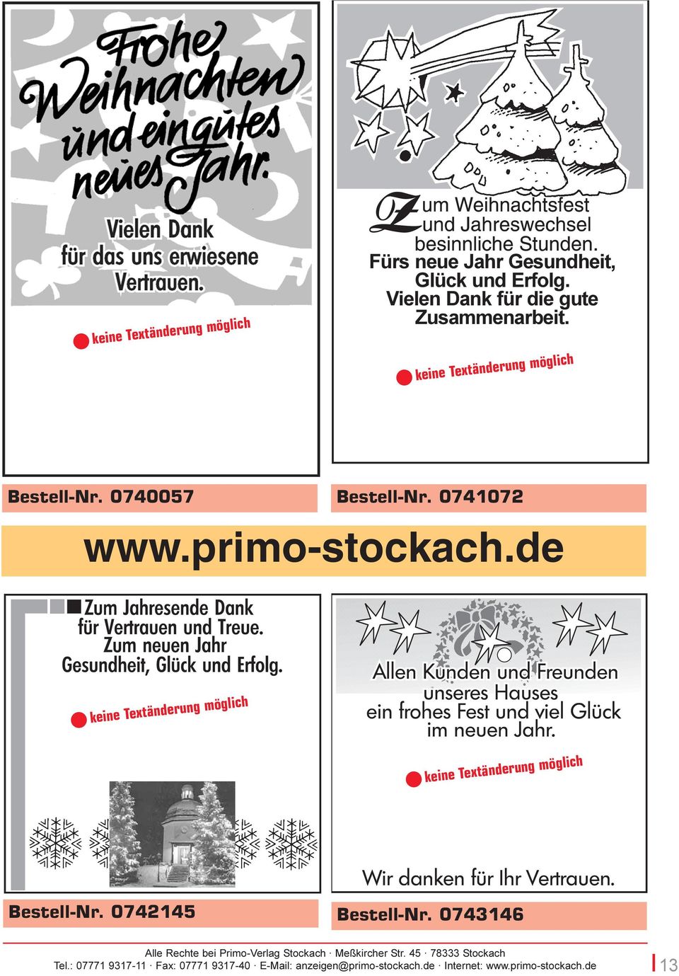 0742145 Bestell-Nr. 074146 Alle Rechte bei Primo-Verlag Stockach Meßkircher Str.
