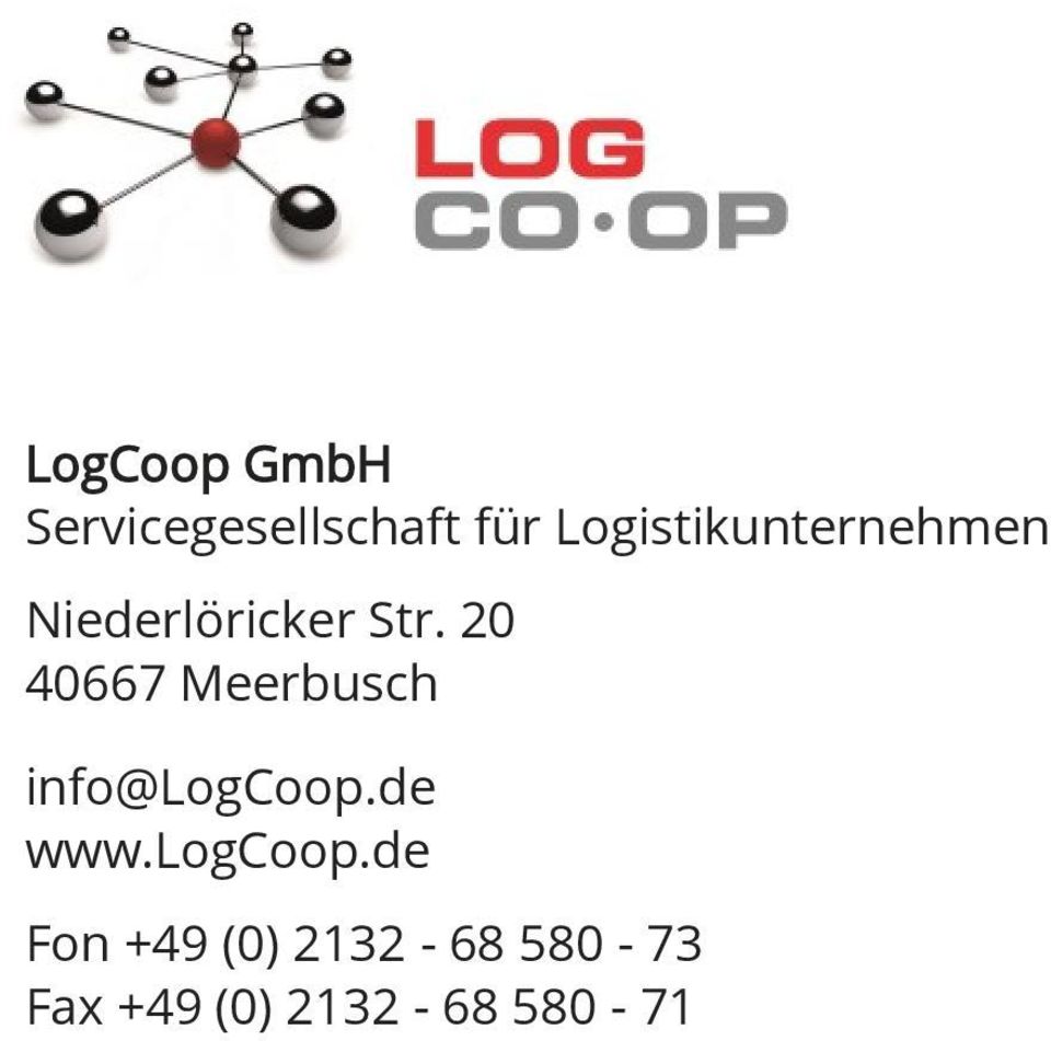 20 40667 Meerbusch info@logcoop.de www.