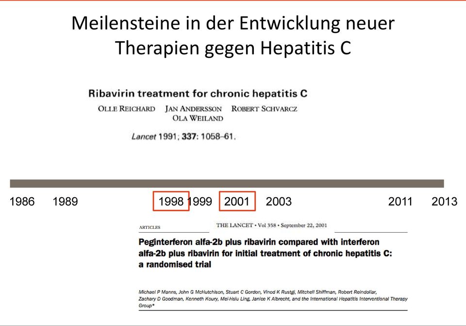 Therapien gegen Hepatitis