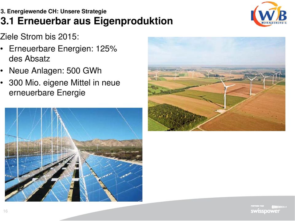 2015: Erneuerbare Energien: 125% des Absatz Neue