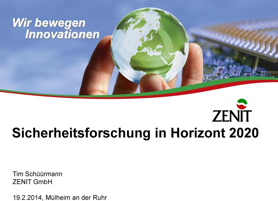Horizont 2020 Tim Schüürmann