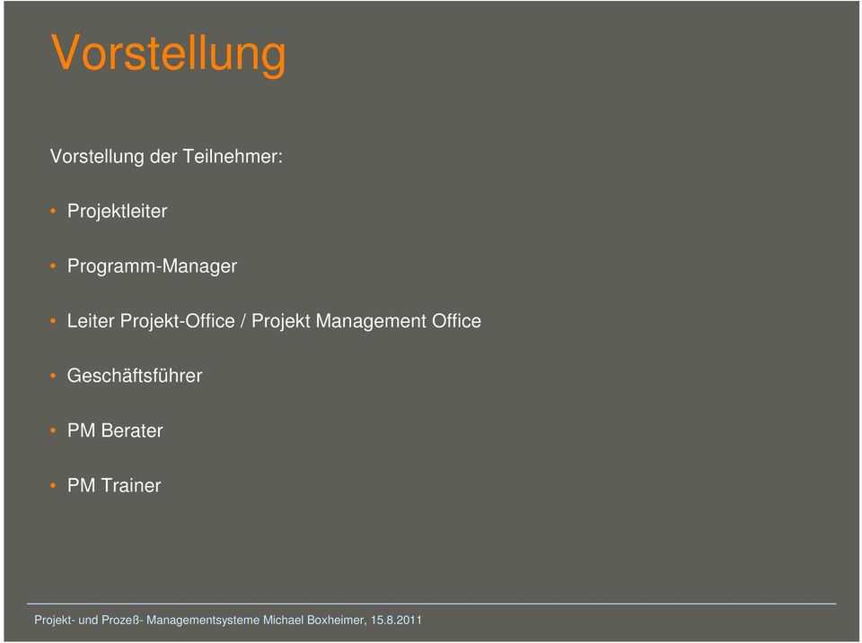 Projekt-Office / Projekt Management
