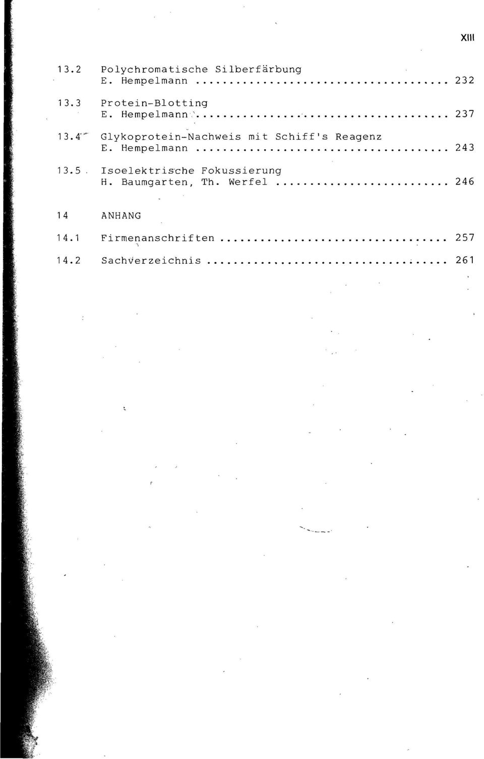 4"* Glykoprotein-Nachweis mit Schiffs Reagenz E. Hempelmann 243 13.5.